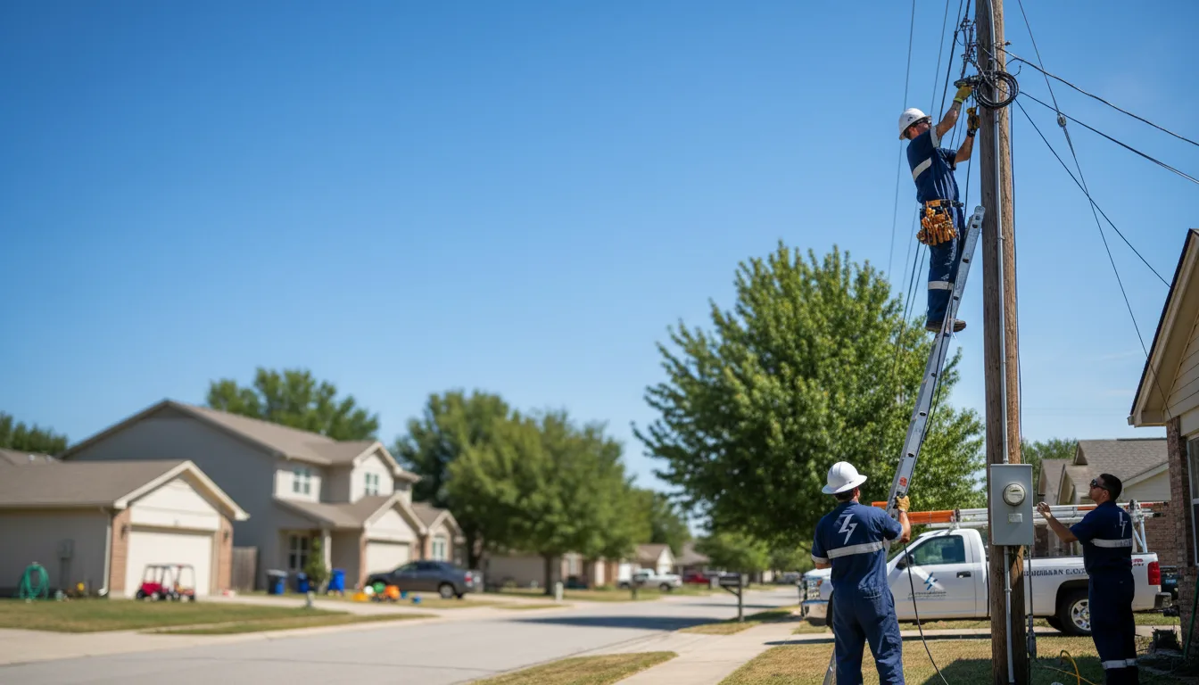 Residential electrician providing installation services in Volin, SD